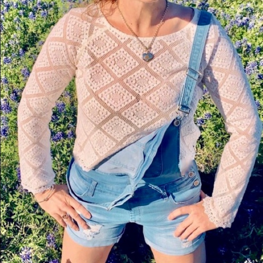 O’Neill crocheted top.
